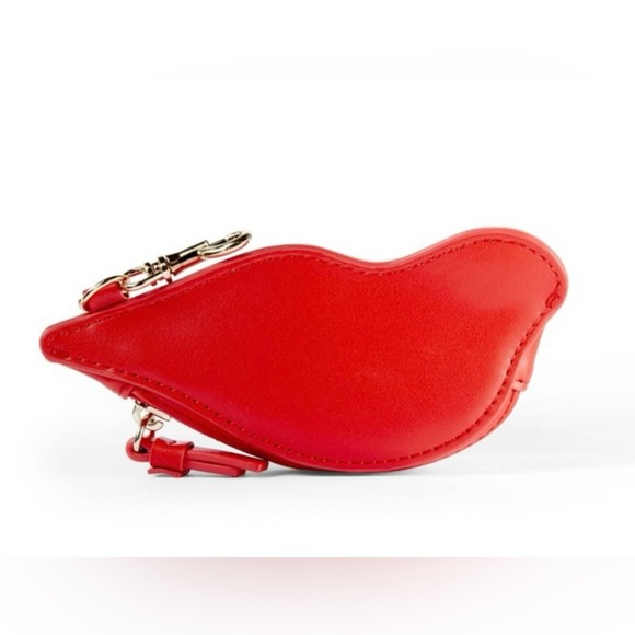 NWT Diane Von Furstenberg RED LIPS COIN POUCH Purse Accessory Viral - Picture 6 of 7